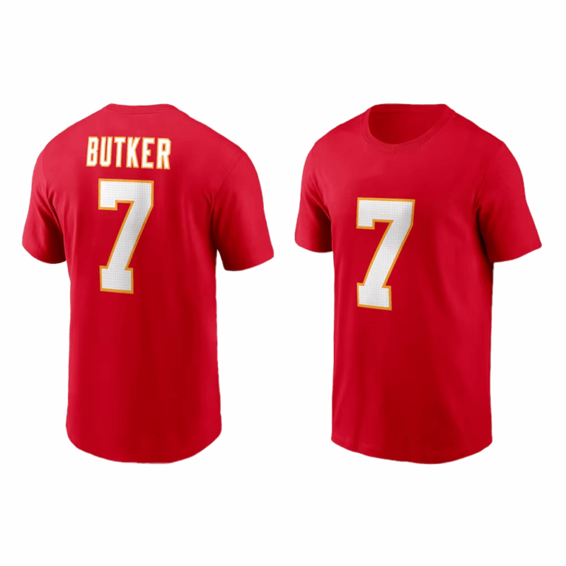 24-25 Summer Adult Kansas City American Football Popular T-Shirt Football Cotton T-Shirt Football Game Essentials Breathable - Image 5