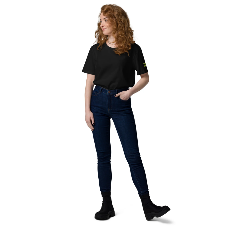 Wear Manaj Essential Unisex Organic Cotton T-Shirt Black - Image 10