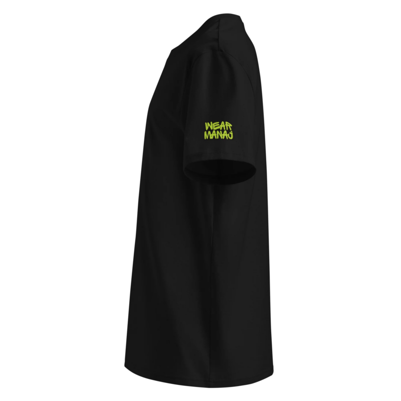 Wear Manaj Essential Unisex Organic Cotton T-Shirt Black - Image 6