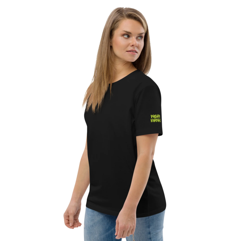 Wear Manaj Essential Unisex Organic Cotton T-Shirt Black - Image 9