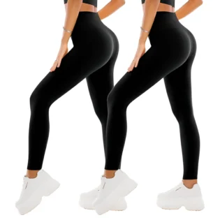 SINOPHANT 2 Leggings Femme Taille Haute – Opaques, Sport & Yoga