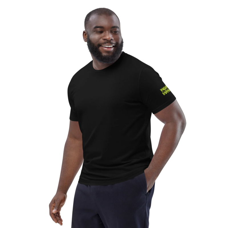 Wear Manaj Essential Unisex Organic Cotton T-Shirt Black - Image 11