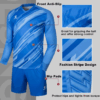 Men Football Jerseys Goalkeeper Jersey Kid Long Sleeve Football Uniform Soccer Shorts Traning Sponge Protector 3801286 - Image 4