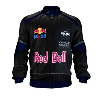 The25X Oracle Leather Racer Jacket – F1 Red Bull Edition