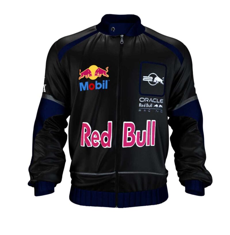 The25X Oracle Leather Racer Jacket – F1 Red Bull Edition