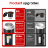 Wireless Electric Portable Espresso Coffee Machine for Car & Home Camping Coffee Maker 3-In-1 Capsule Powder Travel Coffee Maker - Image 3
