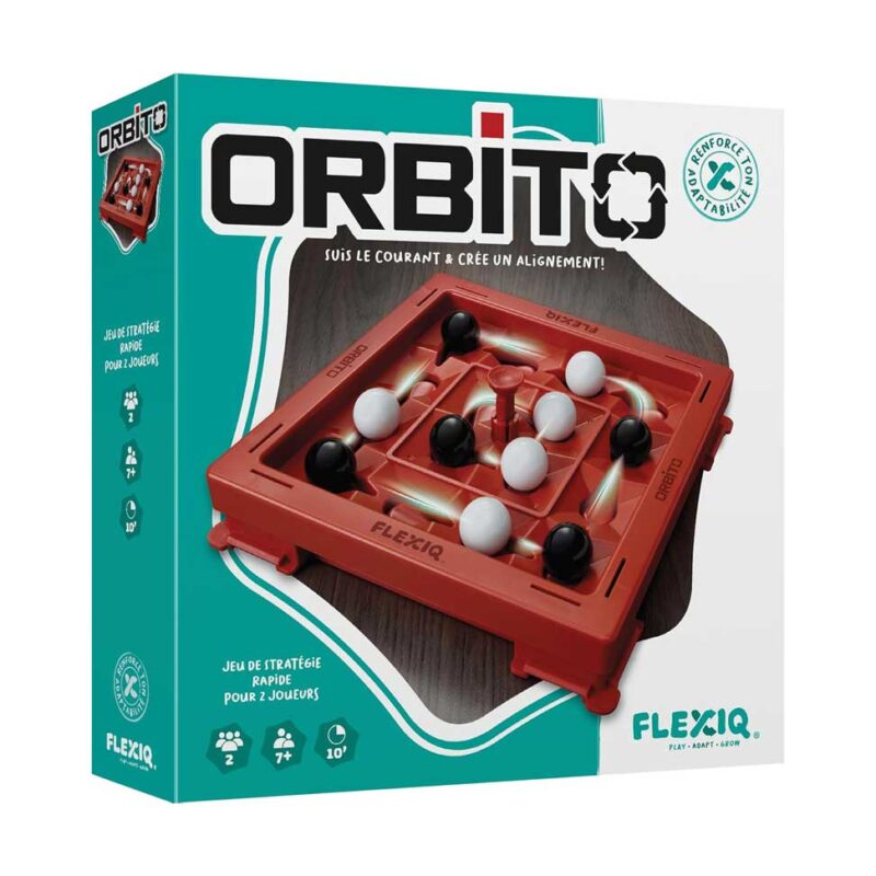 Asmodee FlexiQ Orbito - Board Games - Strategy Games - Mind Games - Family Game for 7+ Years - 2 Players