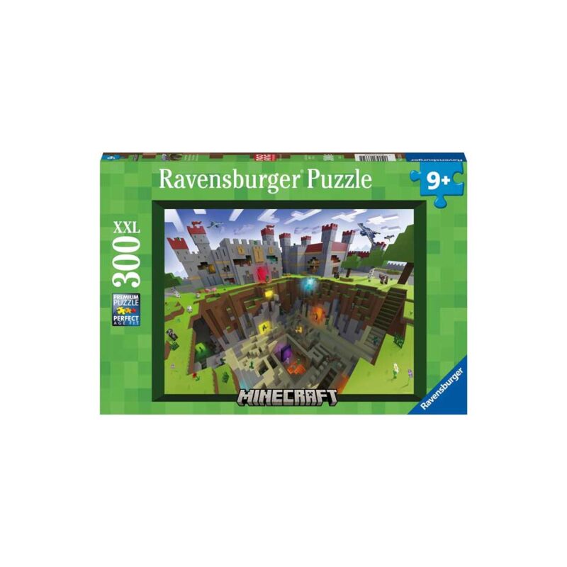 Ravensburger - 13334 Children's Puzzle - 300 p XXL Puzzle - Minecraft Cut Out - Ages 9 and Above - Image 3