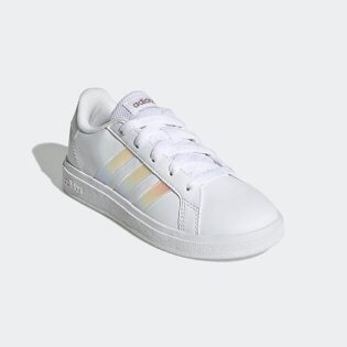 Adidas low-top sneakers with shiny stripes