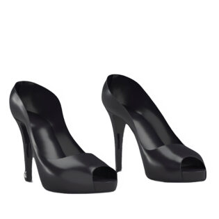 The 25X Black Heels - B1 For Woman