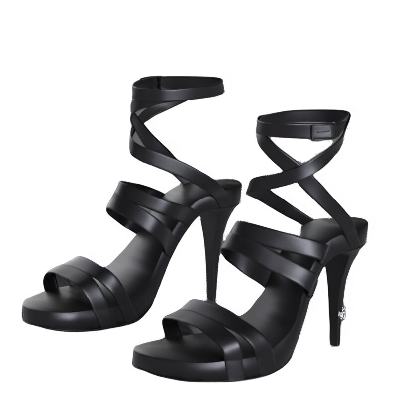 The 25X Black Heels - B2 For Woman