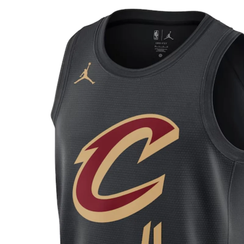 Cleveland Cavaliers Jordan Statement Edition Swingman Jersey - Black - Evan Mobley - Unisex - Image 3