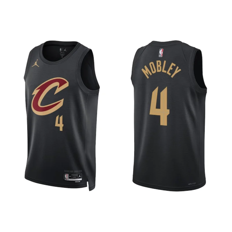 Cleveland Cavaliers Jordan Statement Edition Swingman Jersey - Black - Evan Mobley - Unisex - Image 4