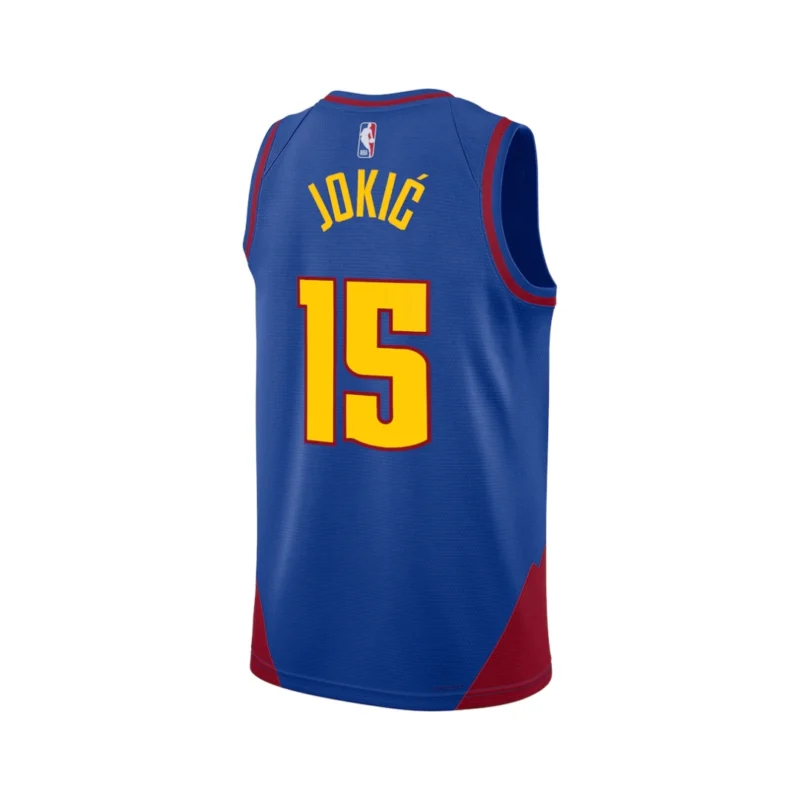 Denver Nuggets Jordan Statement Edition Swingman Jersey - Bleu - Nikola Jokić - Unisexe - Image 4