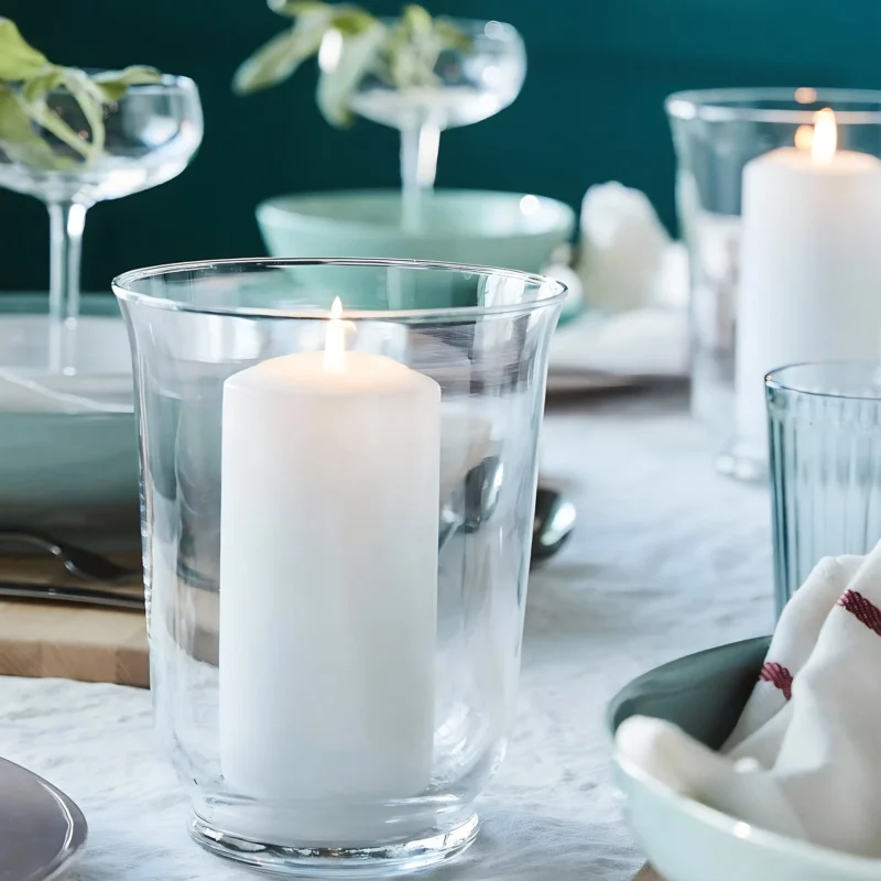 IKEA Glass Vase – Transparent, 18 cm - Image 3