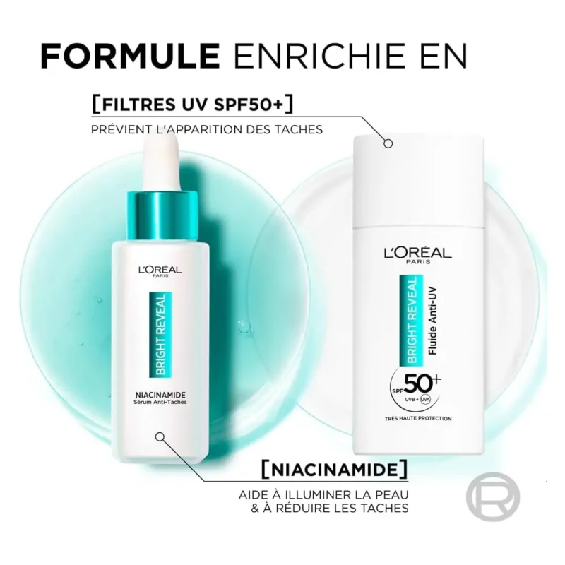 L’Oréal Paris - Routine Anti-Taches - Sérum & Fluide Anti-UV SPF50+ Pour Tous Types de Peau - Image 4