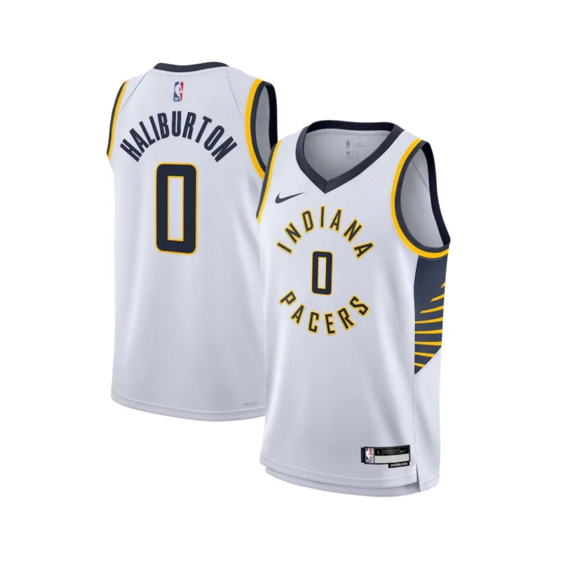 Maillot Swingman Nike Association Edition Indiana Pacers - Blanc - Tyrese Haliburton - Jeunesse - Image 2