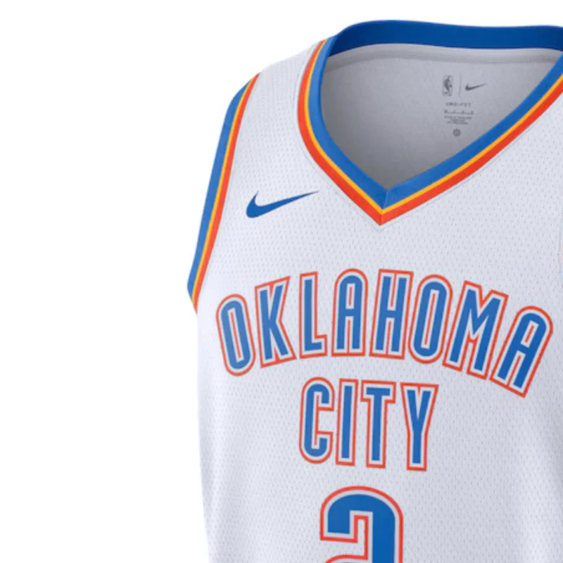 Maillot Swingman Nike Association Edition Oklahoma City Thunder - Blanc - Shai Gilgeous-Alexander - Unisexe - Image 2