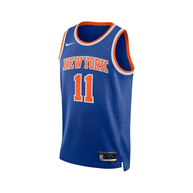 Maillot Swingman Nike Icon Edition New York Knicks - Bleu - Jalen Brunson - Unisexe