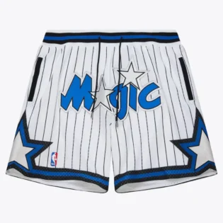 Men's M&N x Just Don White Orlando Magic Swingman Fashion Shorts