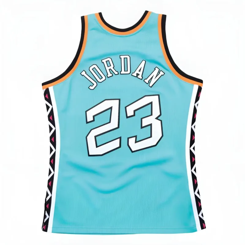 Men's Michael Jordan Teal Hardwood Classics 1996 NBA All-Star Game - Image 4
