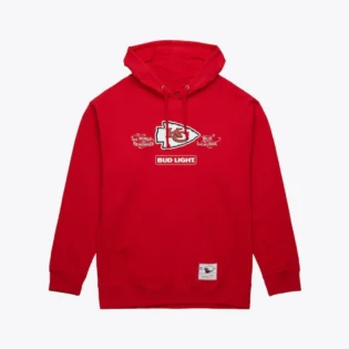 Men's Red Kansas City Chiefs NFL x Bud Light Vintage Pullover Hoodie