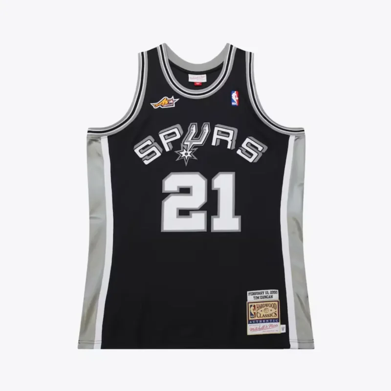 Men's Tim Duncan Black San Antonio Spurs 2000 NBA All-Star