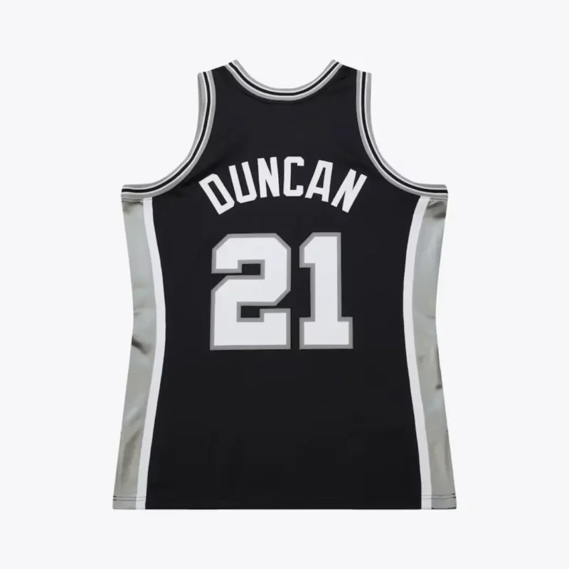 Men's Tim Duncan Black San Antonio Spurs 2000 NBA All-Star - Image 2