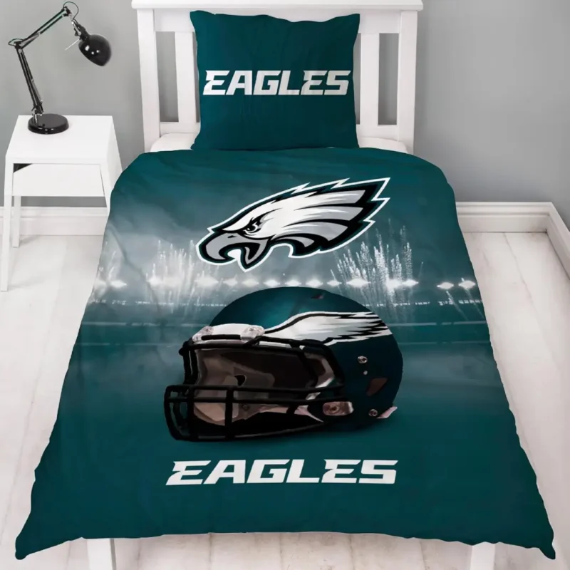 NFL Parure de lit Philadelphia Eagles Super Bowl Housse réversible
