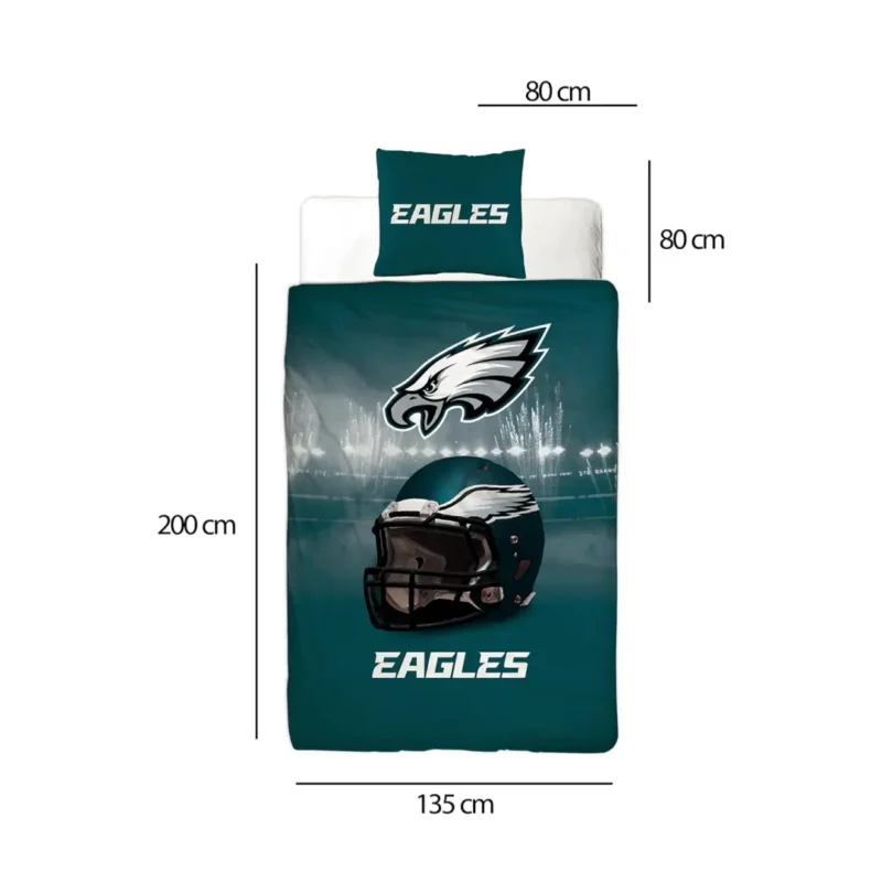 NFL Parure de lit Philadelphia Eagles Super Bowl Housse réversible - Image 4
