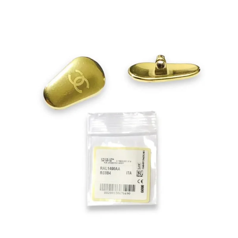 Nose Pads For Sunglasses Eyeglasses Titanium Golden 13mm Small by Chanel - Image 4