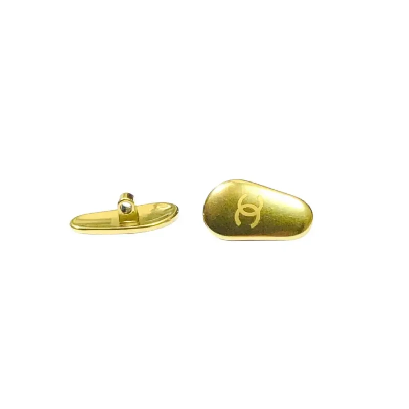 Nose Pads For Sunglasses Eyeglasses Titanium Golden 13mm Small by Chanel - Image 3