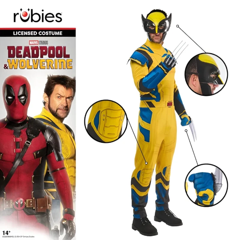 Rubies Official Marvel Wolverine Costume, Adult Superhero Fancy Dress - Image 4