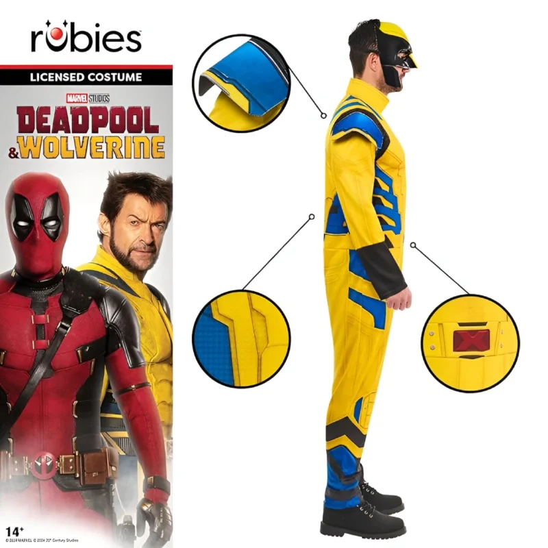 Rubies Official Marvel Wolverine Costume, Adult Superhero Fancy Dress - Image 3