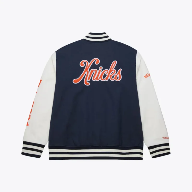 Veste universitaire bleu marine New York Knicks - Image 2