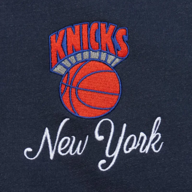 Veste universitaire bleu marine New York Knicks - Image 3