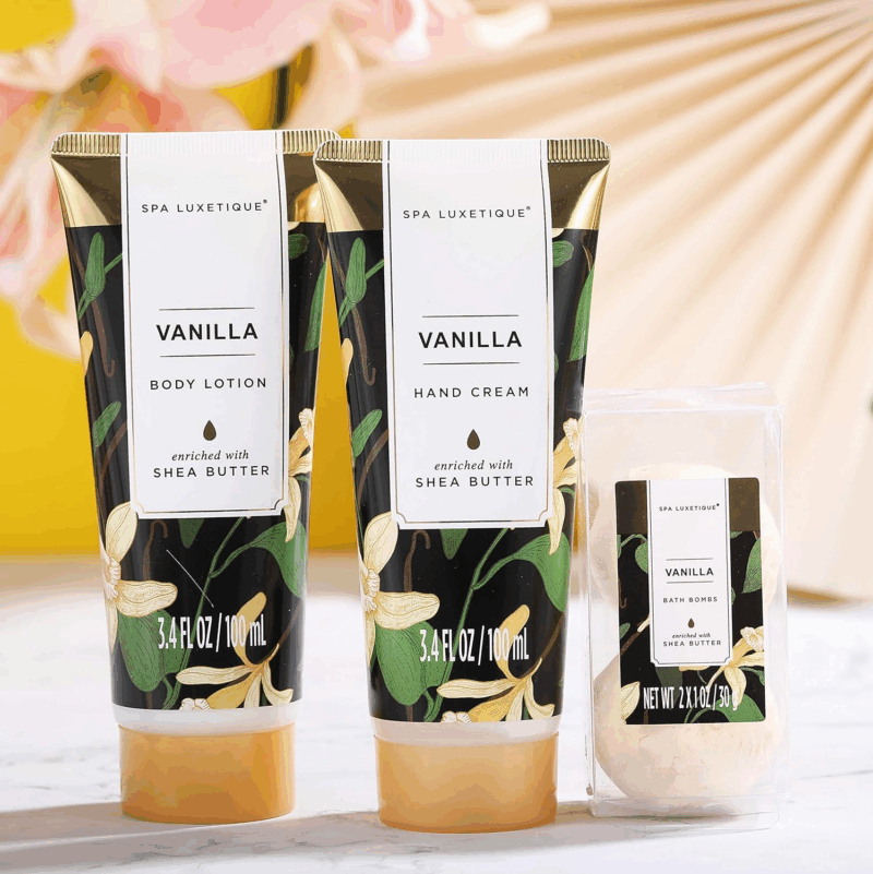 Coffret Cadeau Pour Les Femmes, 10PC Coffret De Bain, Parfum De Vanille, Crème Pour Les Mains, Cadeau De Noël Et D’Anniversaire, Cadeau Noël, Cadeau Fête Des Mères - Image 4