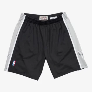 Men's Black San Antonio Spurs 1998/99 Hardwood Classics Swingman Basketball Shorts
