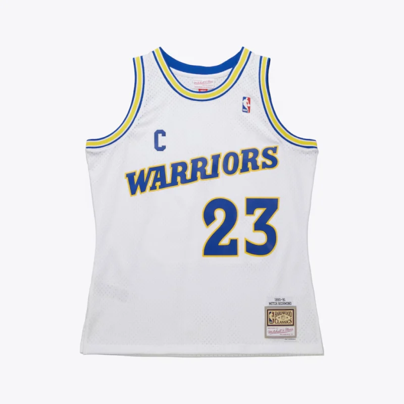 Men's Mitch Richmond White Golden State Warriors 1990/91 Swingman Jersey