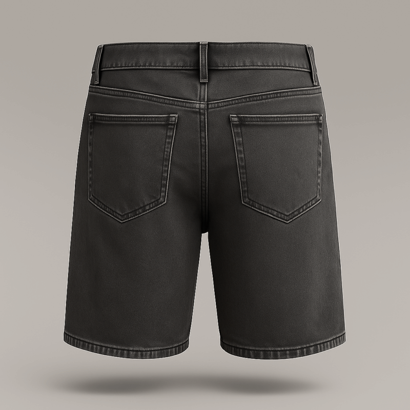 The25x Charcoal Denim Bermuda - Image 4