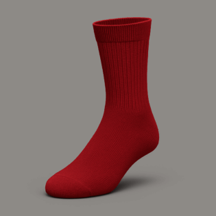 The25x Red Premium Crew Socks