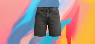 The25x Charcoal Denim Bermuda