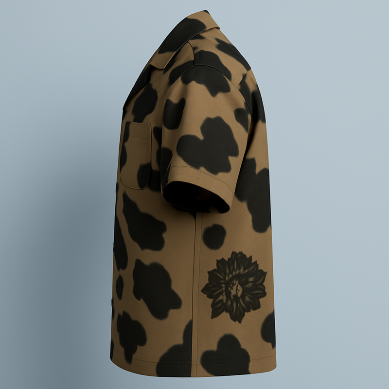 The 25X Brown Floral Shirt - Image 5
