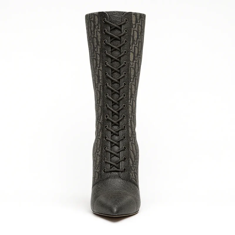 The 25X Lace-Up Stiletto Boot