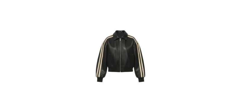 The 25X Midnight Stripe Leather Bomber