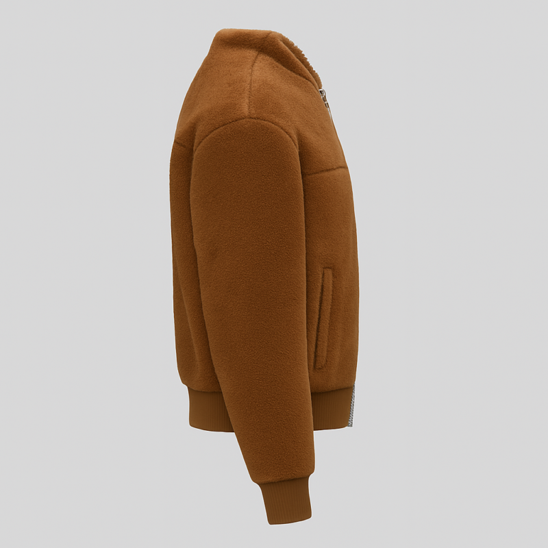 The 25x Brown Fleece Jacket - Image 3