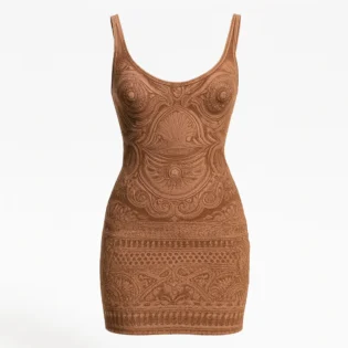 The 25X Jacquard Knit Bodycon Mini Dress