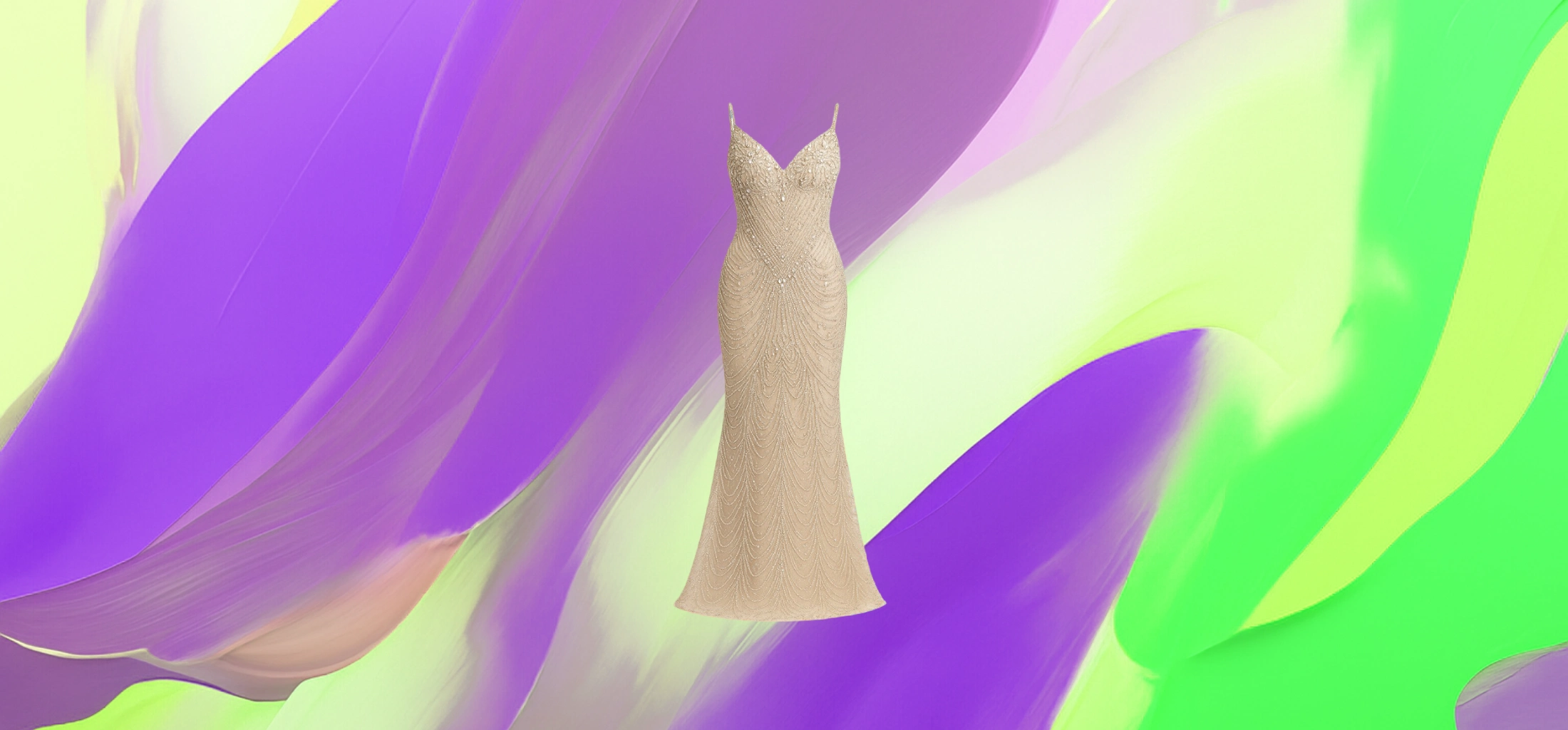 The 25 X - Golden Elegance Beaded Gown